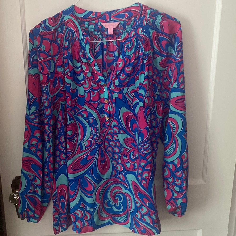 Lilly Pulitzer, silk blouse